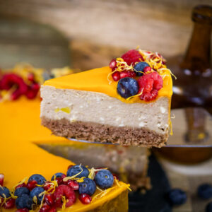 Sernik cynamonowo-dyniowy z rokitnikiem - ciasto z Łodzi