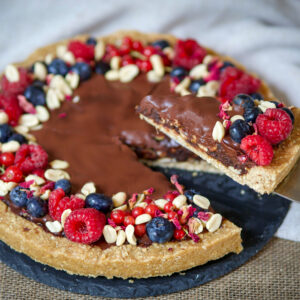 Wegańska tarta a'la snikers - ciasto z Łodzi