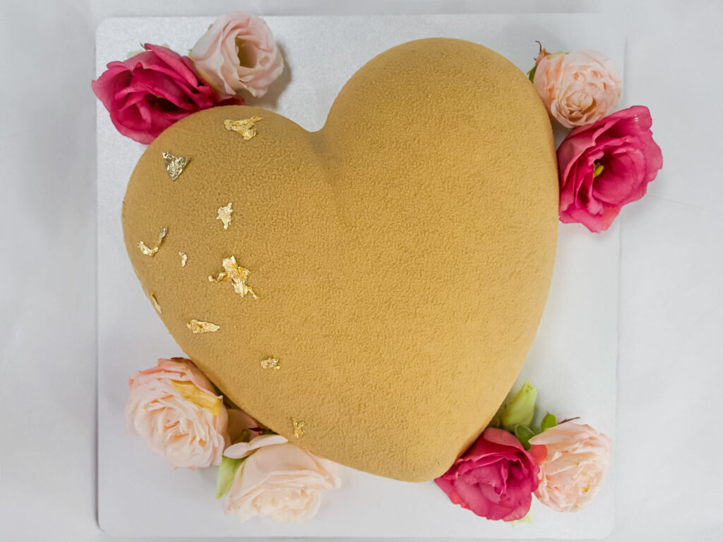 Tort musowy serce 12 porcji